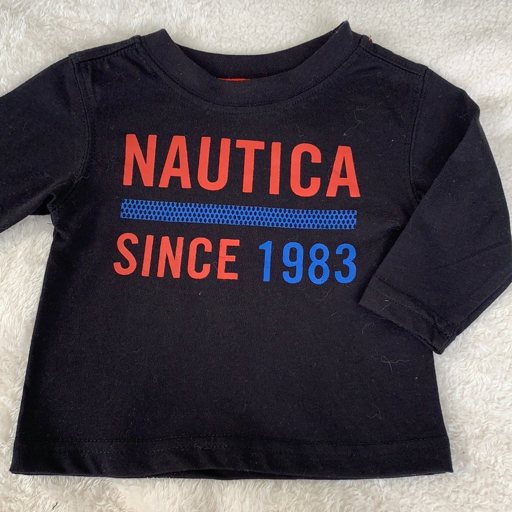Baby Boy Nautica shirt Top 0-3M  EUC